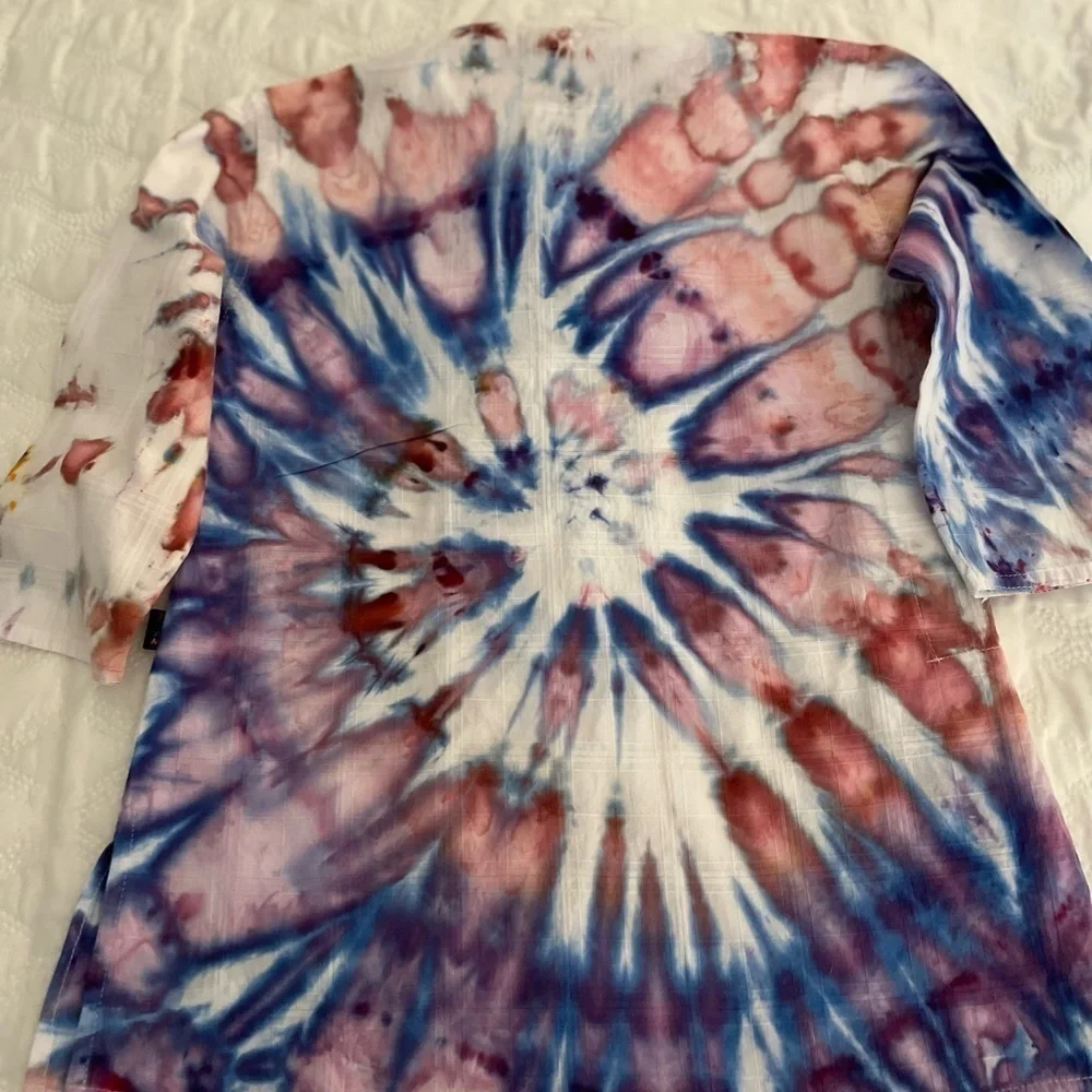 Girls hand crafted tie dyed tunic top